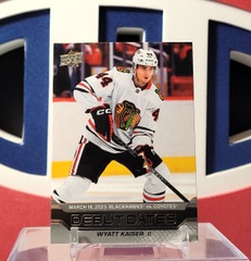 Wyatt Kaiser 2023-24 - Debut Dates Upper Deck Serie 1